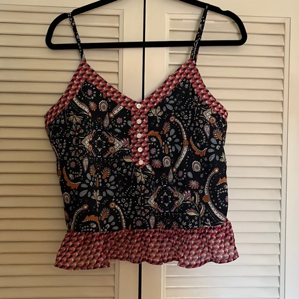 Hayden Los Angeles Camisole Top Mixed Floral Boho Festival Girly Size M